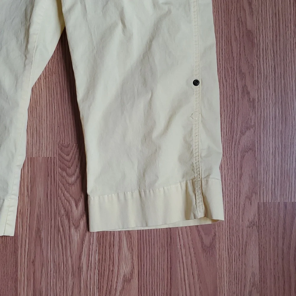 Lee Pale Yellow Cropped Utility Jeans - Picture 3 of 9